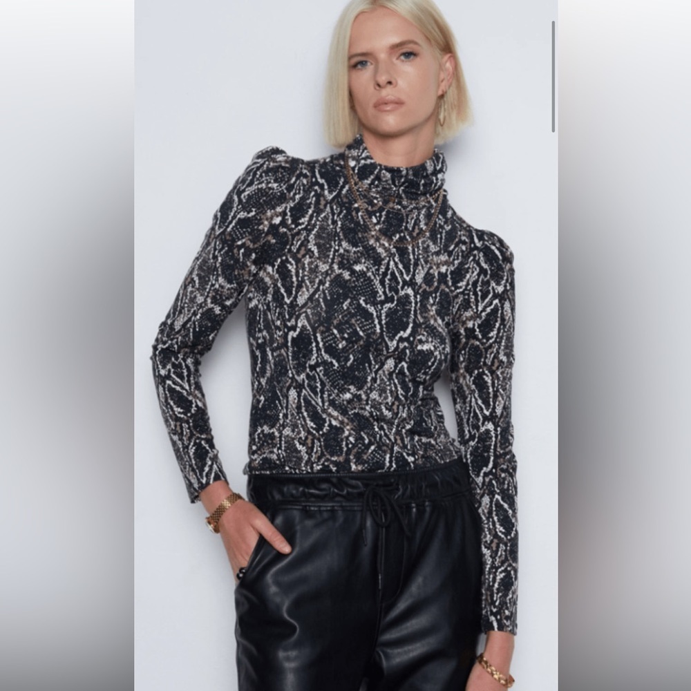 Yedda Top in Black Python NWT - image 1